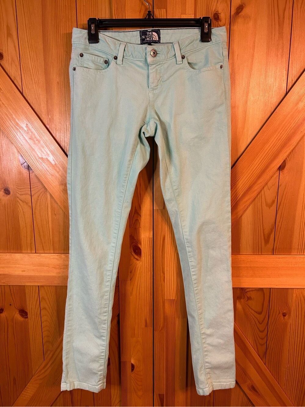The North Face Jeans Womens Size 2 Mint Green Denim Skinny (0310)